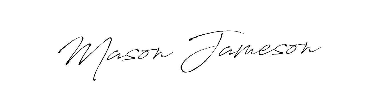 The best way (Antro_Vectra) to make a short signature is to pick only two or three words in your name. The name Mason Jameson include a total of six letters. For converting this name. Mason Jameson signature style 6 images and pictures png