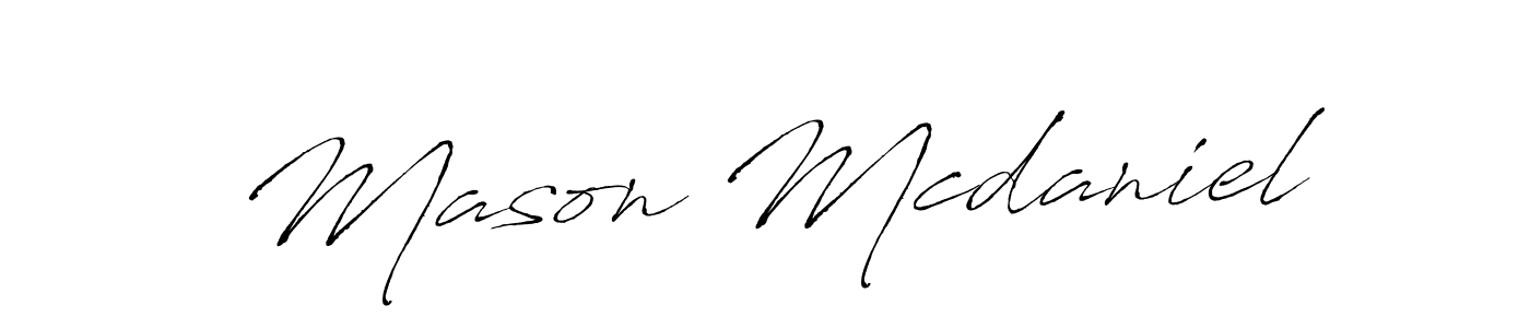 Design your own signature with our free online signature maker. With this signature software, you can create a handwritten (Antro_Vectra) signature for name Mason Mcdaniel. Mason Mcdaniel signature style 6 images and pictures png