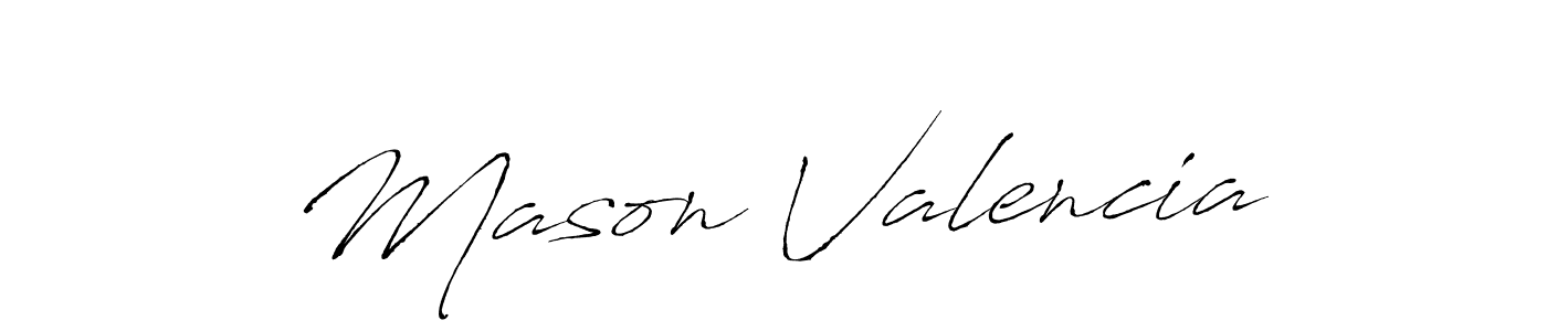 How to make Mason Valencia name signature. Use Antro_Vectra style for creating short signs online. This is the latest handwritten sign. Mason Valencia signature style 6 images and pictures png