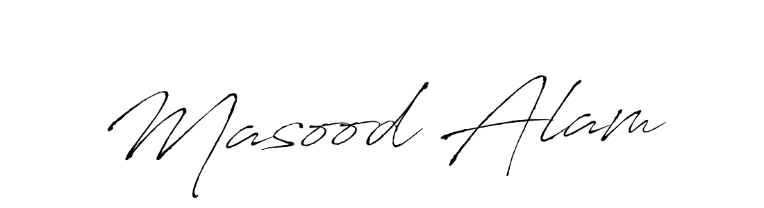 Use a signature maker to create a handwritten signature online. With this signature software, you can design (Antro_Vectra) your own signature for name Masood Alam. Masood Alam signature style 6 images and pictures png