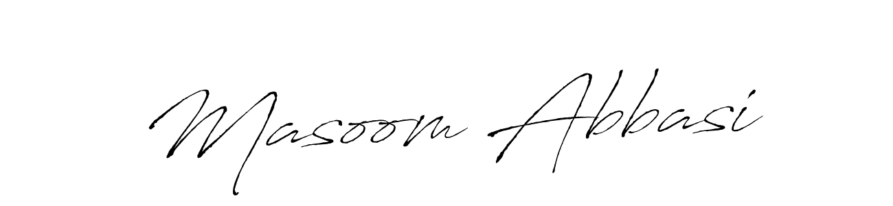You should practise on your own different ways (Antro_Vectra) to write your name (Masoom Abbasi) in signature. don't let someone else do it for you. Masoom Abbasi signature style 6 images and pictures png