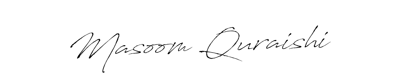 Make a beautiful signature design for name Masoom Quraishi. Use this online signature maker to create a handwritten signature for free. Masoom Quraishi signature style 6 images and pictures png