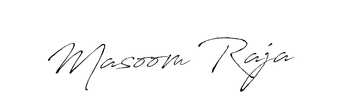 Masoom Raja stylish signature style. Best Handwritten Sign (Antro_Vectra) for my name. Handwritten Signature Collection Ideas for my name Masoom Raja. Masoom Raja signature style 6 images and pictures png