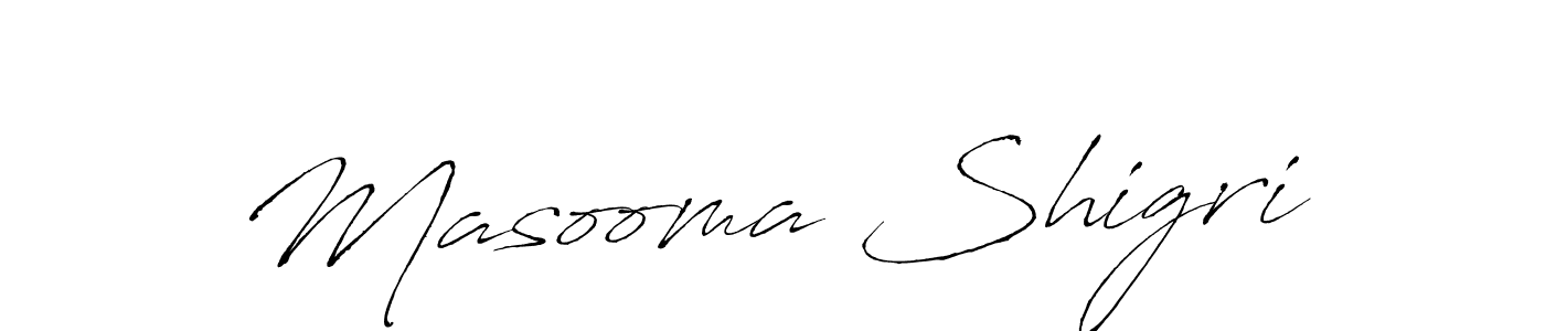 Also we have Masooma Shigri name is the best signature style. Create professional handwritten signature collection using Antro_Vectra autograph style. Masooma Shigri signature style 6 images and pictures png