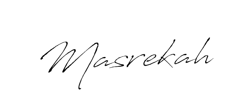 How to make Masrekah name signature. Use Antro_Vectra style for creating short signs online. This is the latest handwritten sign. Masrekah signature style 6 images and pictures png