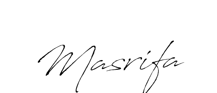 Similarly Antro_Vectra is the best handwritten signature design. Signature creator online .You can use it as an online autograph creator for name Masrifa. Masrifa signature style 6 images and pictures png