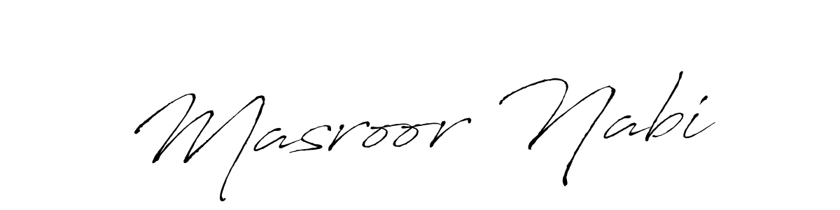 Similarly Antro_Vectra is the best handwritten signature design. Signature creator online .You can use it as an online autograph creator for name Masroor Nabi. Masroor Nabi signature style 6 images and pictures png