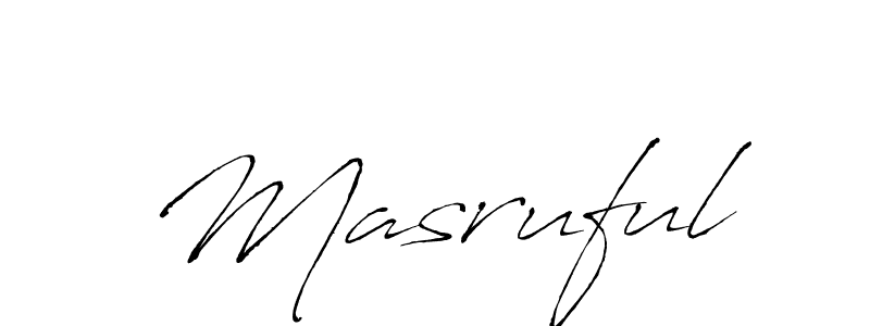 Masruful stylish signature style. Best Handwritten Sign (Antro_Vectra) for my name. Handwritten Signature Collection Ideas for my name Masruful. Masruful signature style 6 images and pictures png