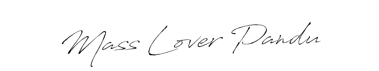 How to make Mass Lover Pandu signature? Antro_Vectra is a professional autograph style. Create handwritten signature for Mass Lover Pandu name. Mass Lover Pandu signature style 6 images and pictures png