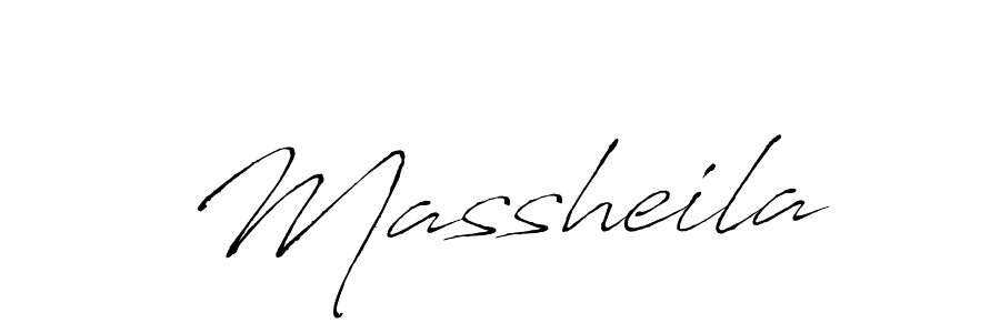 Create a beautiful signature design for name Massheila. With this signature (Antro_Vectra) fonts, you can make a handwritten signature for free. Massheila signature style 6 images and pictures png