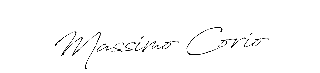 Use a signature maker to create a handwritten signature online. With this signature software, you can design (Antro_Vectra) your own signature for name Massimo Corio. Massimo Corio signature style 6 images and pictures png