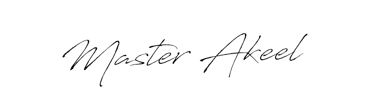 Make a beautiful signature design for name Master Akeel. With this signature (Antro_Vectra) style, you can create a handwritten signature for free. Master Akeel signature style 6 images and pictures png