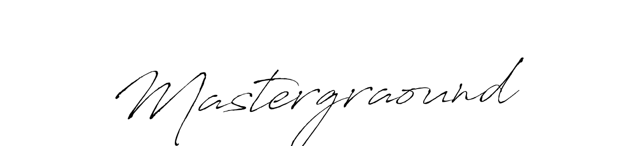 Create a beautiful signature design for name Mastergraound. With this signature (Antro_Vectra) fonts, you can make a handwritten signature for free. Mastergraound signature style 6 images and pictures png