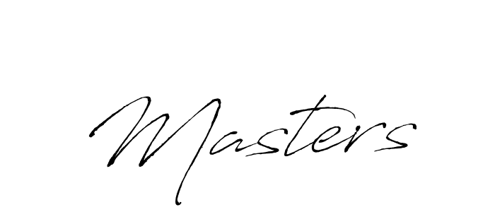 Make a beautiful signature design for name Masters. With this signature (Antro_Vectra) style, you can create a handwritten signature for free. Masters signature style 6 images and pictures png