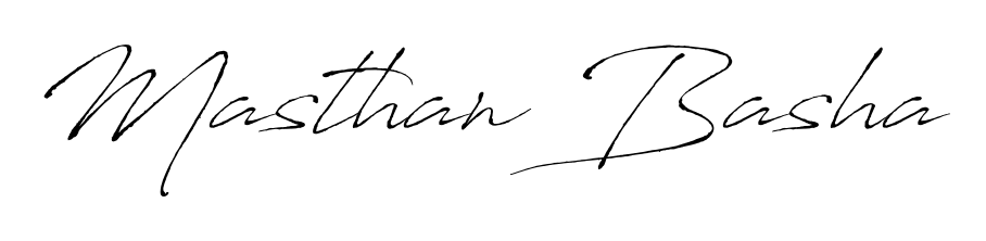 A stylish, flowing autograph style designed for name Masthan Basha using Antro_Vectra typography. Perfect for digital creative projects. Masthan Basha signature style 6 images and pictures png