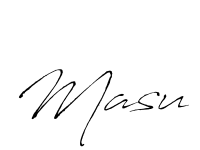 Create a beautiful signature design for name Masu. With this signature (Antro_Vectra) fonts, you can make a handwritten signature for free. Masu signature style 6 images and pictures png