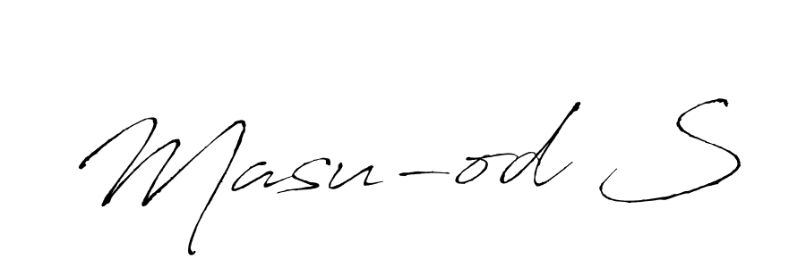 How to make Masu-od S signature? Antro_Vectra is a professional autograph style. Create handwritten signature for Masu-od S name. Masu-od S signature style 6 images and pictures png