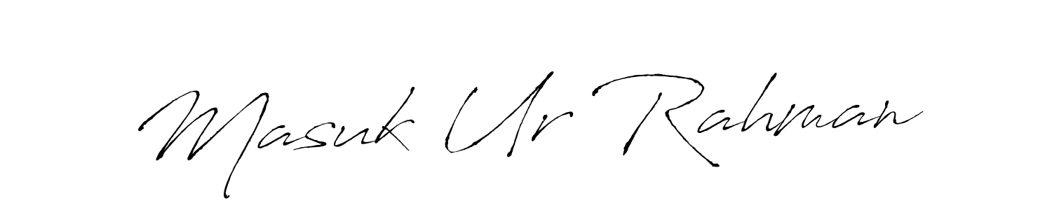 Use a signature maker to create a handwritten signature online. With this signature software, you can design (Antro_Vectra) your own signature for name Masuk Ur Rahman. Masuk Ur Rahman signature style 6 images and pictures png