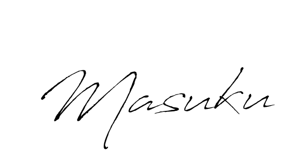 How to make Masuku signature? Antro_Vectra is a professional autograph style. Create handwritten signature for Masuku name. Masuku signature style 6 images and pictures png