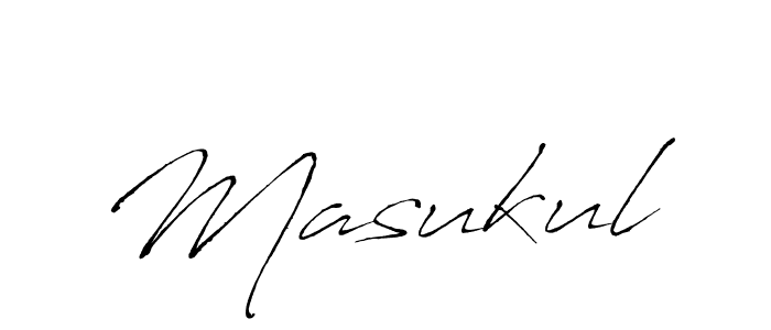 How to make Masukul signature? Antro_Vectra is a professional autograph style. Create handwritten signature for Masukul name. Masukul signature style 6 images and pictures png