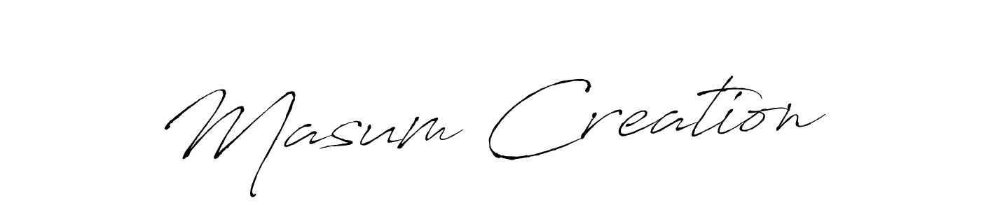 How to Draw Masum Creation signature style? Antro_Vectra is a latest design signature styles for name Masum Creation. Masum Creation signature style 6 images and pictures png