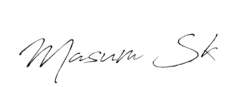 Use a signature maker to create a handwritten signature online. With this signature software, you can design (Antro_Vectra) your own signature for name Masum Sk. Masum Sk signature style 6 images and pictures png