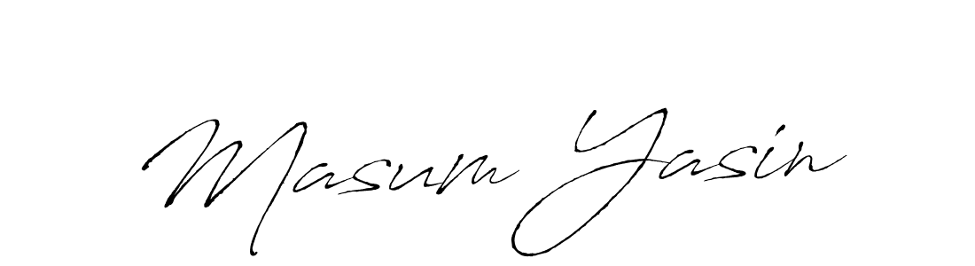 Design your own signature with our free online signature maker. With this signature software, you can create a handwritten (Antro_Vectra) signature for name Masum Yasin. Masum Yasin signature style 6 images and pictures png