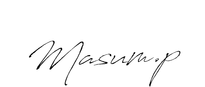 Make a beautiful signature design for name Masum.p. Use this online signature maker to create a handwritten signature for free. Masum.p signature style 6 images and pictures png