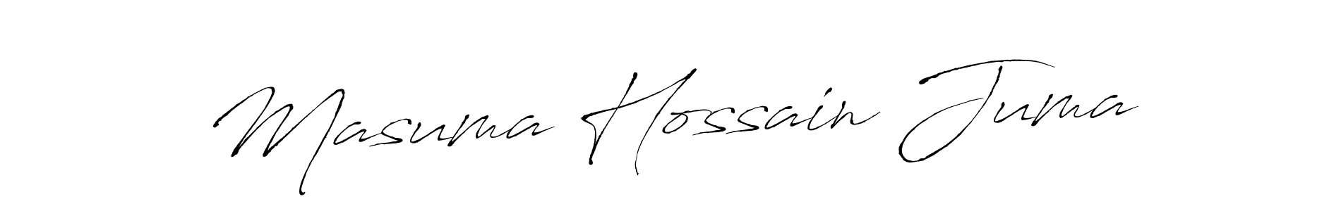 Antro_Vectra is a professional signature style that is perfect for those who want to add a touch of class to their signature. It is also a great choice for those who want to make their signature more unique. Get Masuma Hossain Juma name to fancy signature for free. Masuma Hossain Juma signature style 6 images and pictures png