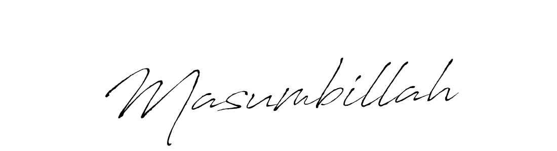 How to make Masumbillah signature? Antro_Vectra is a professional autograph style. Create handwritten signature for Masumbillah name. Masumbillah signature style 6 images and pictures png