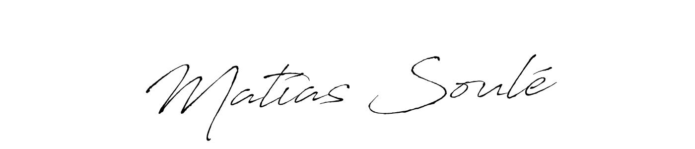 Matías Soulé stylish signature style. Best Handwritten Sign (Antro_Vectra) for my name. Handwritten Signature Collection Ideas for my name Matías Soulé. Matías Soulé signature style 6 images and pictures png