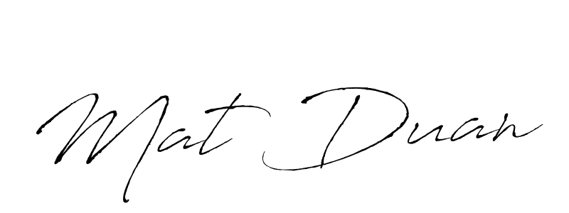 Mat Duan stylish signature style. Best Handwritten Sign (Antro_Vectra) for my name. Handwritten Signature Collection Ideas for my name Mat Duan. Mat Duan signature style 6 images and pictures png