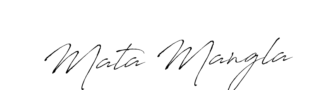 Make a beautiful signature design for name Mata Mangla. With this signature (Antro_Vectra) style, you can create a handwritten signature for free. Mata Mangla signature style 6 images and pictures png