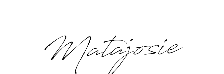 Use a signature maker to create a handwritten signature online. With this signature software, you can design (Antro_Vectra) your own signature for name Matajosie. Matajosie signature style 6 images and pictures png