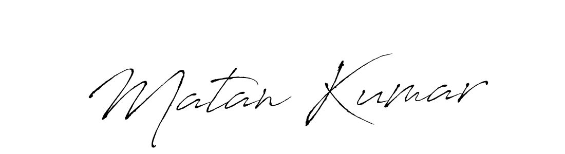 Create a beautiful signature design for name Matan Kumar. With this signature (Antro_Vectra) fonts, you can make a handwritten signature for free. Matan Kumar signature style 6 images and pictures png