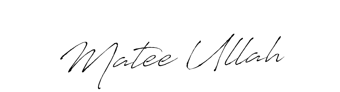 Use a signature maker to create a handwritten signature online. With this signature software, you can design (Antro_Vectra) your own signature for name Matee Ullah. Matee Ullah signature style 6 images and pictures png