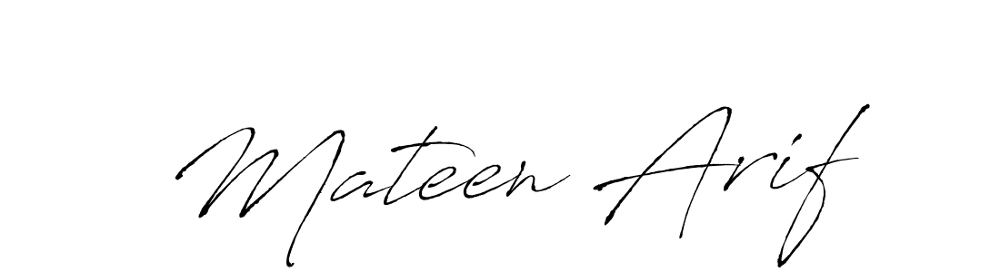 Use a signature maker to create a handwritten signature online. With this signature software, you can design (Antro_Vectra) your own signature for name Mateen Arif. Mateen Arif signature style 6 images and pictures png