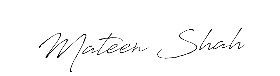 Mateen Shah stylish signature style. Best Handwritten Sign (Antro_Vectra) for my name. Handwritten Signature Collection Ideas for my name Mateen Shah. Mateen Shah signature style 6 images and pictures png