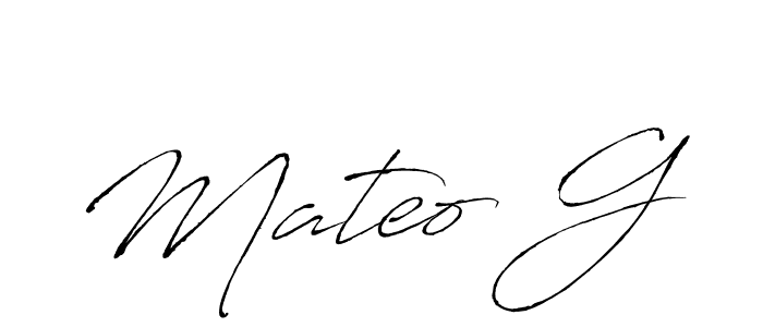 Also we have Mateo G name is the best signature style. Create professional handwritten signature collection using Antro_Vectra autograph style. Mateo G signature style 6 images and pictures png