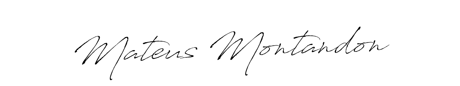 Antro_Vectra is a professional signature style that is perfect for those who want to add a touch of class to their signature. It is also a great choice for those who want to make their signature more unique. Get Mateus Montandon name to fancy signature for free. Mateus Montandon signature style 6 images and pictures png