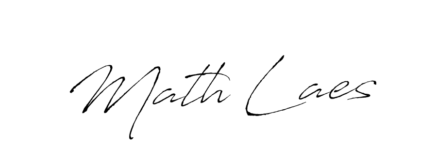 How to make Math Laes name signature. Use Antro_Vectra style for creating short signs online. This is the latest handwritten sign. Math Laes signature style 6 images and pictures png