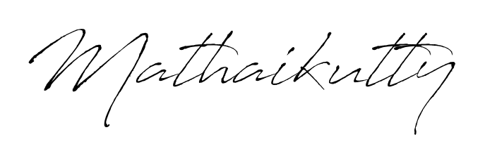 Style your name Mathaikutty with confidence using Antro_Vectra signature design. Simple, elegant, and ready for immediate document use. Mathaikutty signature style 6 images and pictures png