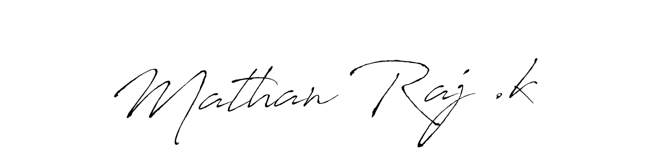 How to make Mathan Raj .k signature? Antro_Vectra is a professional autograph style. Create handwritten signature for Mathan Raj .k name. Mathan Raj .k signature style 6 images and pictures png