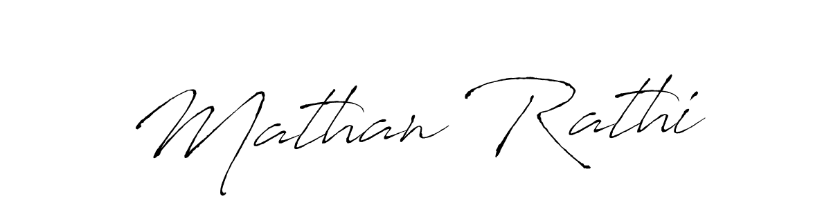 Mathan Rathi stylish signature style. Best Handwritten Sign (Antro_Vectra) for my name. Handwritten Signature Collection Ideas for my name Mathan Rathi. Mathan Rathi signature style 6 images and pictures png