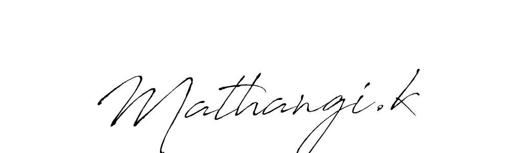 How to make Mathangi.k signature? Antro_Vectra is a professional autograph style. Create handwritten signature for Mathangi.k name. Mathangi.k signature style 6 images and pictures png