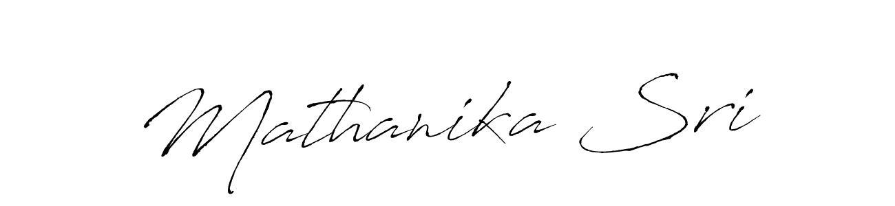 Design your own signature with our free online signature maker. With this signature software, you can create a handwritten (Antro_Vectra) signature for name Mathanika Sri. Mathanika Sri signature style 6 images and pictures png