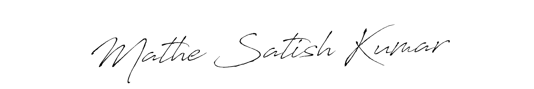 Antro_Vectra is a professional signature style that is perfect for those who want to add a touch of class to their signature. It is also a great choice for those who want to make their signature more unique. Get Mathe Satish Kumar name to fancy signature for free. Mathe Satish Kumar signature style 6 images and pictures png