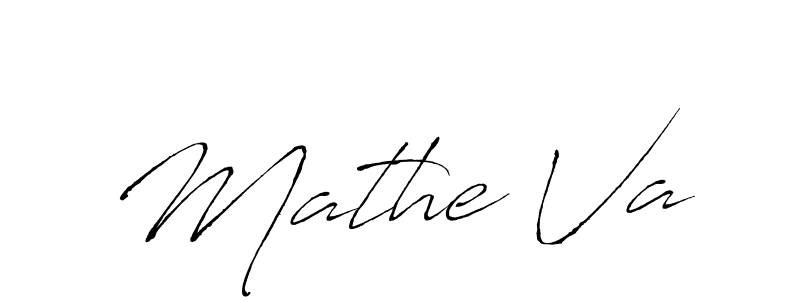 Create a beautiful signature design for name Mathe Va. With this signature (Antro_Vectra) fonts, you can make a handwritten signature for free. Mathe Va signature style 6 images and pictures png