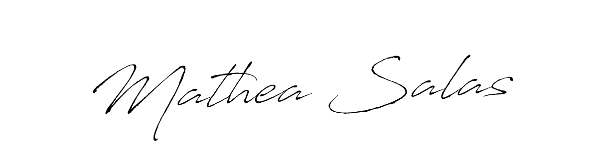 Create a beautiful signature design for name Mathea Salas. With this signature (Antro_Vectra) fonts, you can make a handwritten signature for free. Mathea Salas signature style 6 images and pictures png