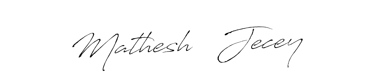 Similarly Antro_Vectra is the best handwritten signature design. Signature creator online .You can use it as an online autograph creator for name Mathesh   Jecey. Mathesh   Jecey signature style 6 images and pictures png